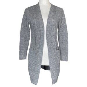 Emma's Expressions Women's Maternity Cardigan Front Pockets Tunic Gray Sz Small